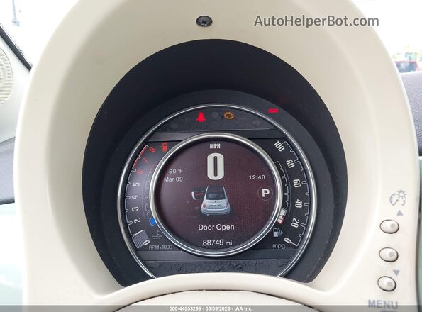3C3CFFLR2HT700484 2017 FIAT 500C Зеленый Вид задних сидений