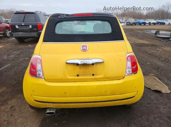 3C3CFFLR3GT133717 2016 FIAT 500 Желтый Вид сзади
