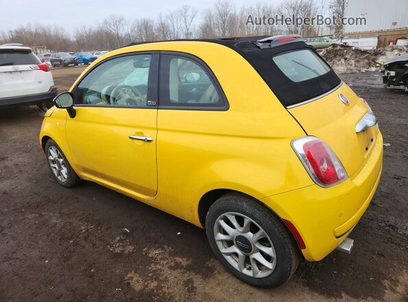 3C3CFFLR3GT133717 2016 FIAT 500 Желтый Задняя левая четверть