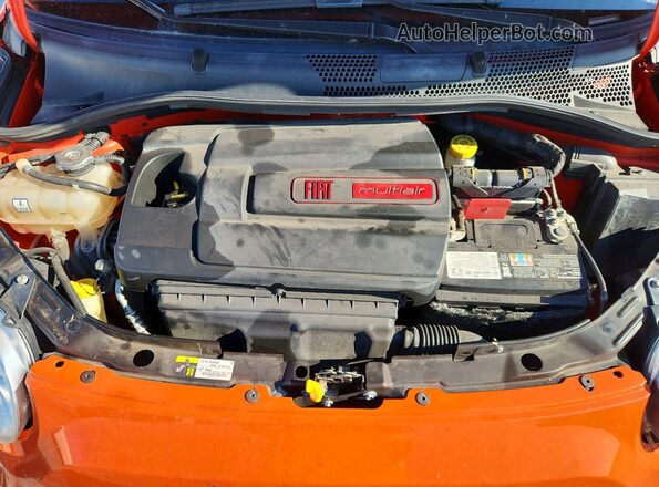 3C3CFFLR4HT698074 2017 FIAT 500 Orange უკანა სალონის ხედი