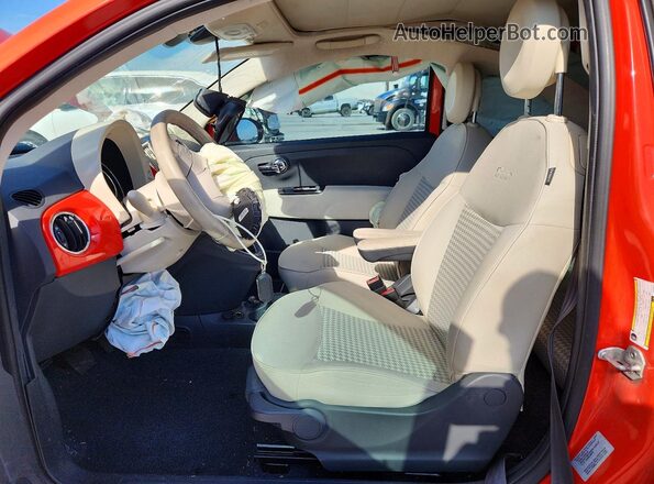 3C3CFFLR4HT698074 2017 FIAT 500 Orange წინა სალონის ხედი