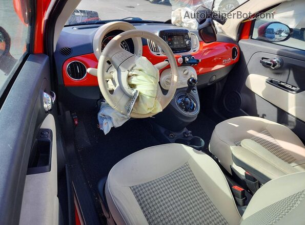3C3CFFLR4HT698074 2017 FIAT 500 Orange წინა პანელის ხედი