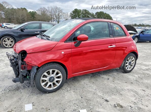 3C3CFFLR7HT594226 2017 FIAT 500 Красный Передняя левая четверть