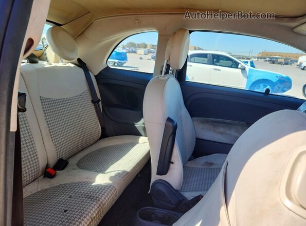 3C3CFFLR7HT697856 2017 FIAT 500 Black Rear seats view