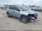2018 Jeep Compass Sport Fwd Silver vin: 3C4NJCAB2JT140009