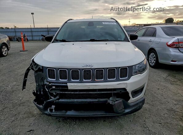 3C4NJCAB2KT761669 2019 JEEP COMPASS White Դիմացի տեսք