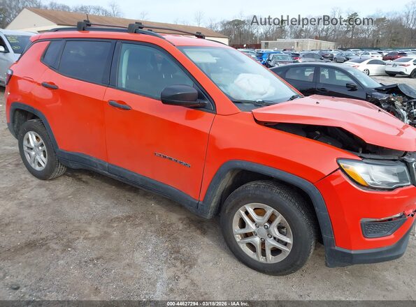 3C4NJCAB4JT339398 2018 JEEP COMPASS Orange Delantero derecho