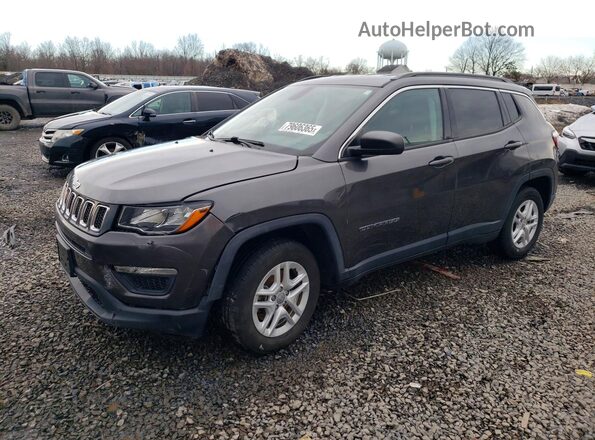 3C4NJCAB5LT133817 2020 JEEP COMPASS Gray Передня ліва чверть