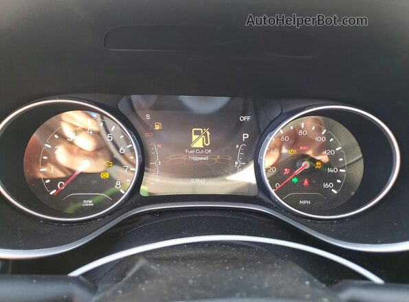 3C4NJCAB5LT133817 2020 JEEP COMPASS Gray Вид щитка приладів