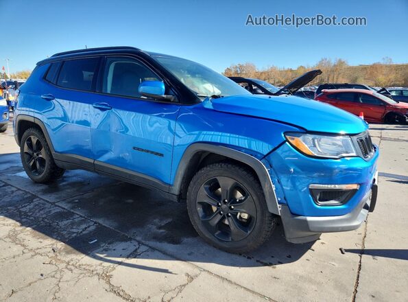 3C4NJCBB6KT778005 2019 JEEP COMPASS Синий Передняя правая четверть
