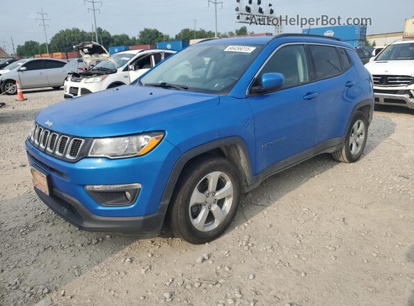 3C4NJCBB7KT649349 2019 JEEP COMPASS Blue Առջևի ձախ երեք քառորդ տեսարան