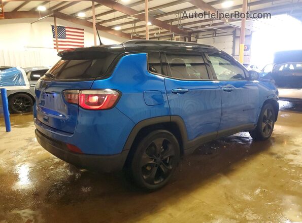 3C4NJCBB8KT618661 2019 JEEP COMPASS Синий Задняя правая четверть