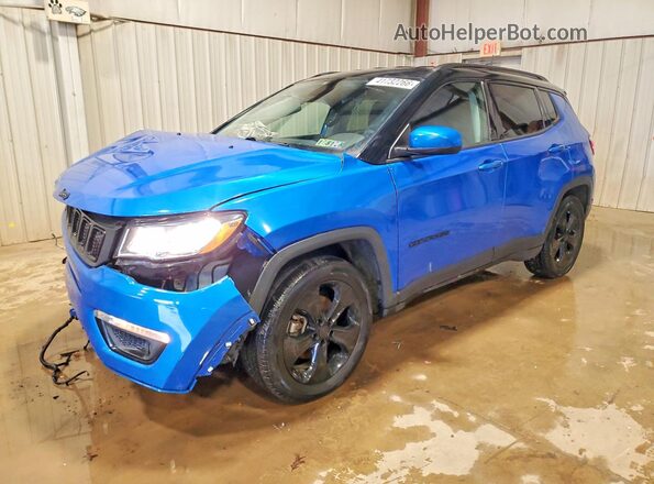3C4NJCBB8KT618661 2019 JEEP COMPASS Синий Передняя левая четверть