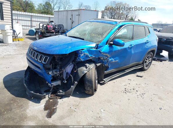 3C4NJCBB8LT150786 2020 JEEP COMPASS Blue Vista tres cuartos delantera izquierda
