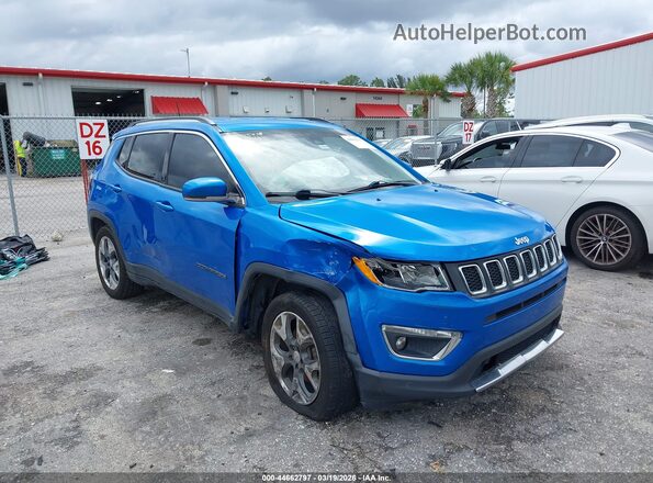 3C4NJCCB5MT555746 2021 JEEP COMPASS Blue Vista frontal