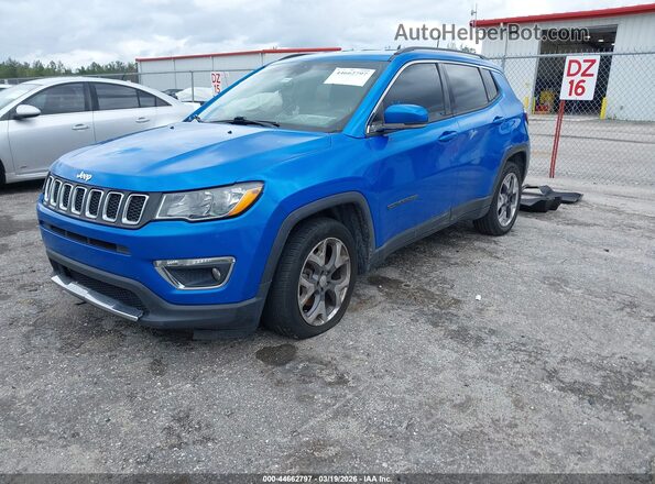 3C4NJCCB5MT555746 2021 JEEP COMPASS Blue Vista tres cuartos delantera izquierda