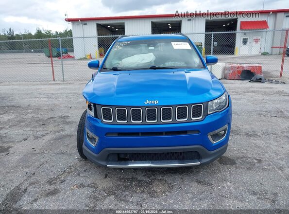 3C4NJCCB5MT555746 2021 JEEP COMPASS Blue Vista del cuadro de instrumentos