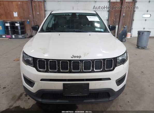 3C4NJDAB0JT248859 2018 JEEP COMPASS Белый Вид щитка приборов