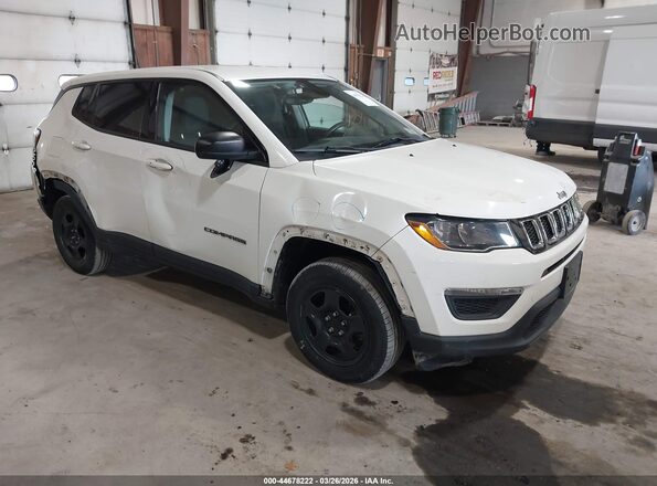 3C4NJDAB0JT248859 2018 JEEP COMPASS Белый Передняя правая четверть