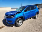 2021 Jeep Compass Sport Blue vin: 3C4NJDAB0MT601962