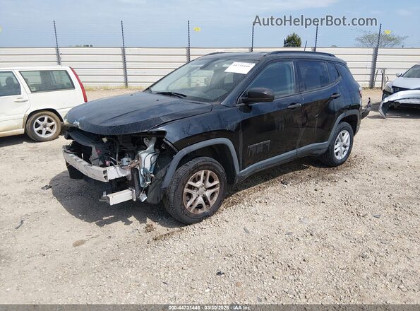 3C4NJDAB2HT656595 2017 JEEP NEW COMPASS Black წინა მარცხენა ხედი სამი მეოთხედიდან