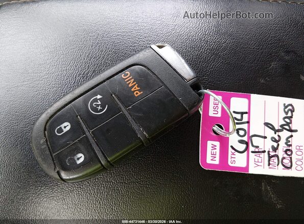3C4NJDAB2HT656595 2017 JEEP NEW COMPASS Black წინა პანელის ხედი