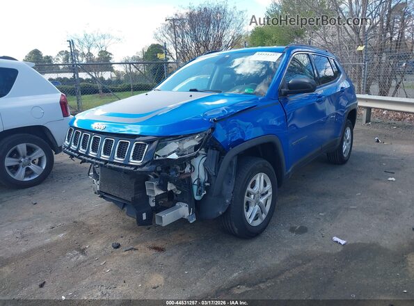3C4NJDAB6LT148204 2020 JEEP COMPASS Blue Առջևի ձախ երեք քառորդ տեսարան