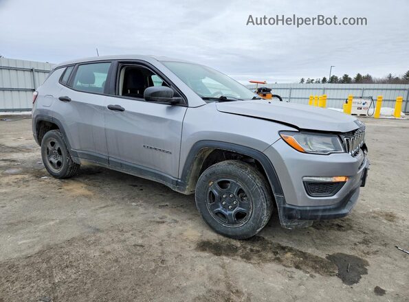 3C4NJDABXKT689853 2019 JEEP COMPASS Серебряный Передняя правая четверть