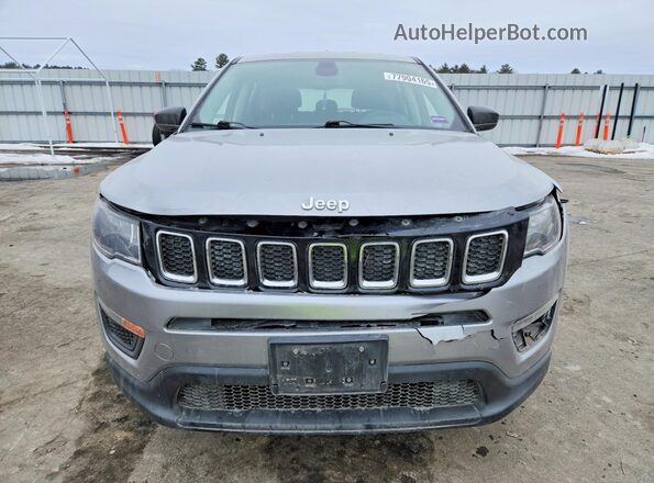3C4NJDABXKT689853 2019 JEEP COMPASS Серебряный Вид спереди