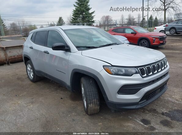 3C4NJDAN6ST566044 2025 JEEP COMPASS Серебряный Передняя правая четверть