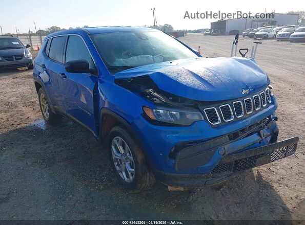 3C4NJDAN9RT175772 2024 JEEP COMPASS Синий Передняя правая четверть