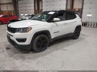 2019 Jeep Compass Altitude 4x4 White vin: 3C4NJDBB0KT796098
