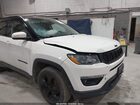 2019 Jeep Compass Altitude 4x4 White vin: 3C4NJDBB0KT796098