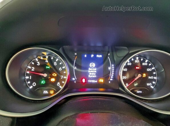 3C4NJDBB1KT849598 2019 JEEP COMPASS White Սարքավորումների վահանակի տեսք