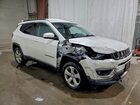 2019 Jeep Compass Latitude White vin: 3C4NJDBB1KT849598