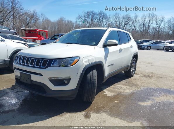 3C4NJDBB3LT222757 2020 JEEP COMPASS White Առջևի ձախ երեք քառորդ տեսարան