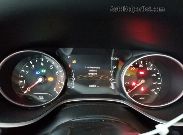 3C4NJDBB5KT595460 2019 JEEP COMPASS Gray Սարքավորումների վահանակի տեսք