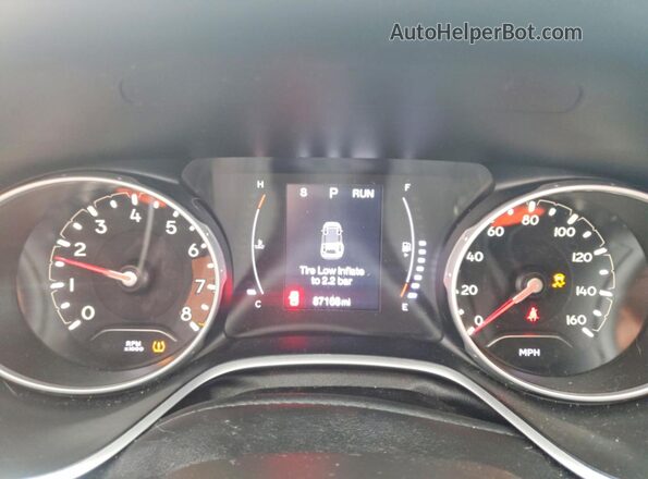3C4NJDBB5KT754901 2019 JEEP COMPASS Black Vista del cuadro de instrumentos