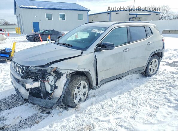 3C4NJDBN4PT560040 2023 JEEP COMPASS Silver წინა მარცხენა ხედი სამი მეოთხედიდან