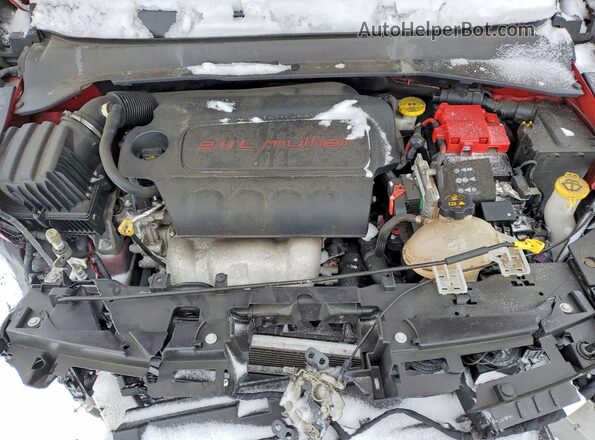 3C4NJDCB1KT734353 2019 JEEP COMPASS Red ძრავის განყოფილების ხედი