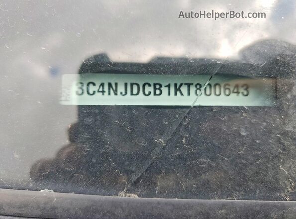 3C4NJDCB1KT800643 2019 JEEP COMPASS Gray Вид наклейки з VIN-кодом
