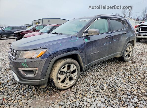 3C4NJDCB6KT622941 2019 JEEP COMPASS Blue Առջևի ձախ երեք քառորդ տեսարան