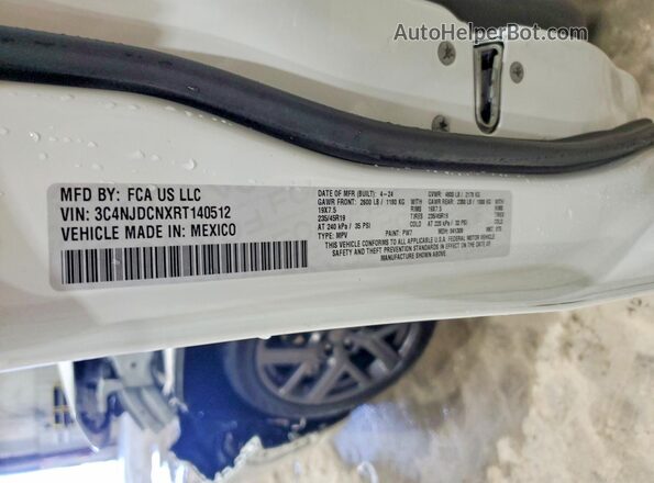 3C4NJDCNXRT140512 2024 JEEP COMPASS Белый Вид наклейки с VIN-кодом