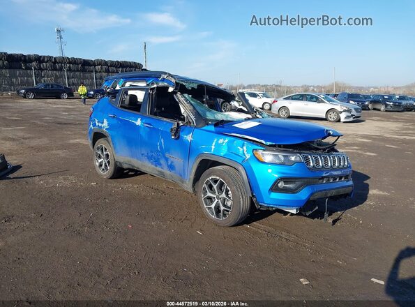 3C4NJDCNXTT173498 2026 JEEP COMPASS Синий Передняя правая четверть