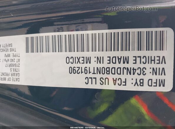 3C4NJDDB0NT191290 2022 JEEP COMPASS Черный Вид подкапотного пространства