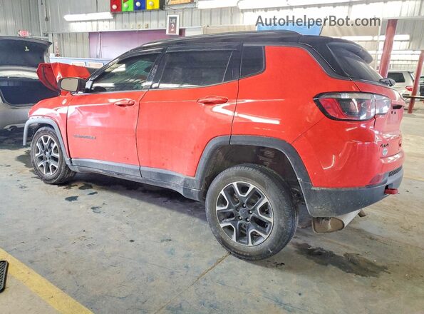 3C4NJDDB7LT132086 2020 JEEP COMPASS Orange Trasero izquierdo