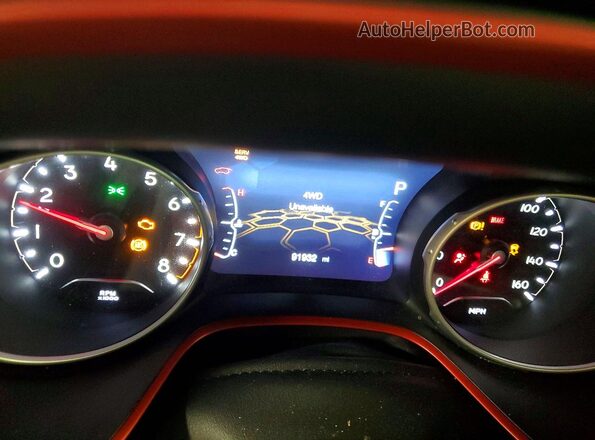 3C4NJDDB7LT132086 2020 JEEP COMPASS Orange Vista del cuadro de instrumentos