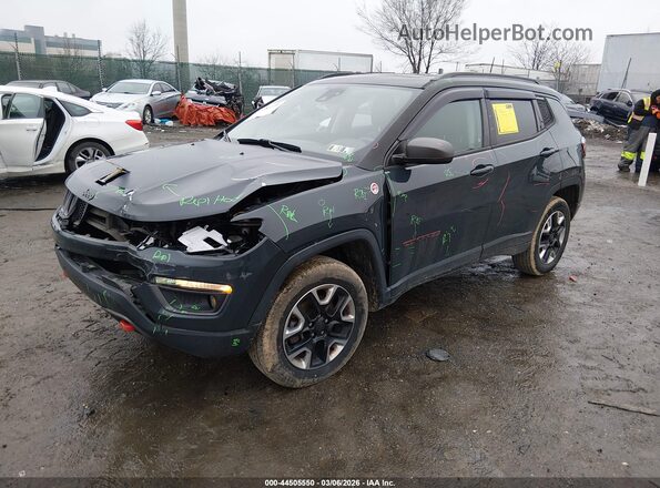 3C4NJDDBXJT270072 2018 JEEP COMPASS Черный Передняя левая четверть