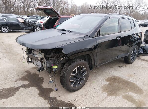 3C4NJDDBXKT602027 2019 JEEP COMPASS Черный Передняя левая четверть