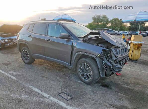 3C4NJDDBXKT785459 2019 JEEP COMPASS Черный Передняя правая четверть